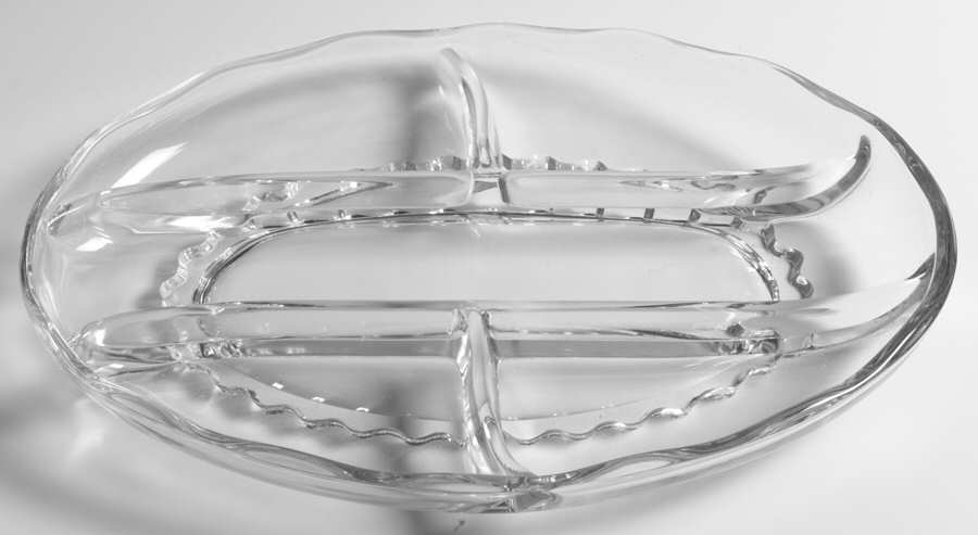 Princess Clear 13" Oval 5 Part Oval Relish by Viking-1