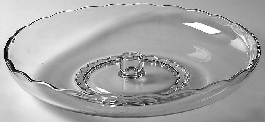 Princess Clear Chip 'n Dip/Candle Bowl by Viking-1