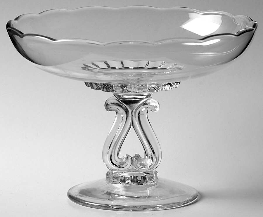 Princess Clear Round Compote (Height X Width) by Viking-1