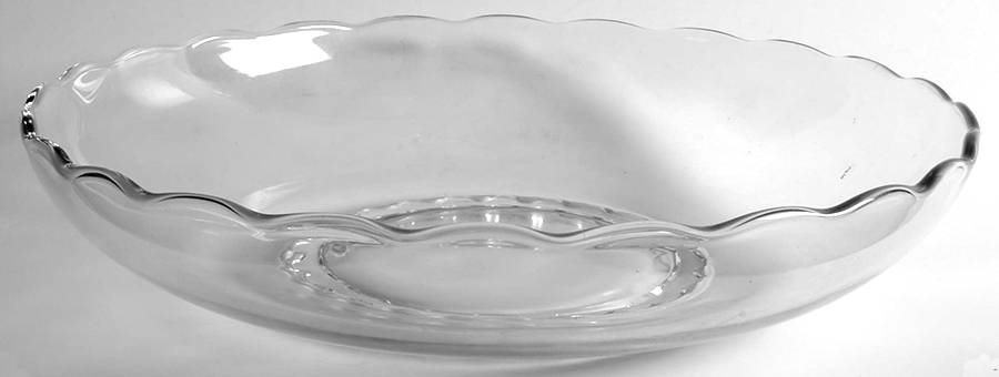 Princess Clear 12" Shallow Round Bowl by Viking-1