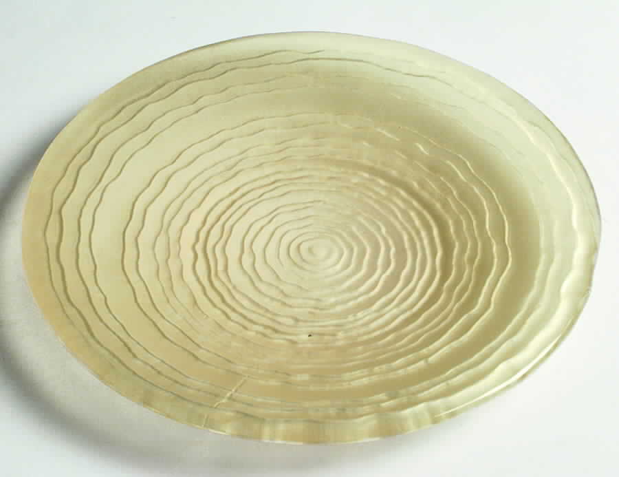 Ripples Yellow (Satin) Dinner Plate by Viking-1