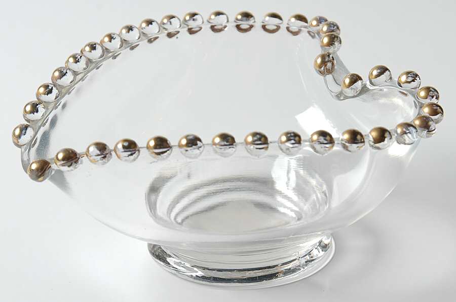 Candlewick Gold Medium Heart Bowl by Viking-1