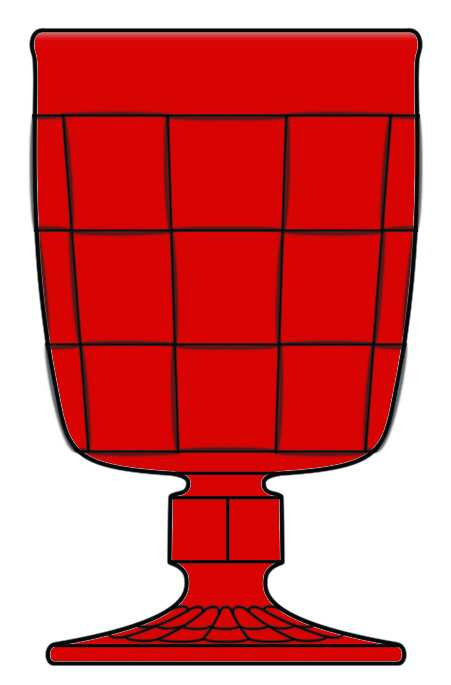 Ashley Ruby Water Goblet by Viking-1
