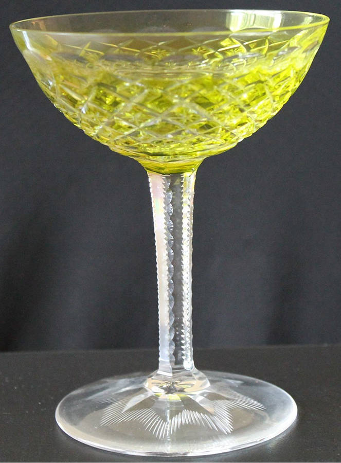 Gevaert Carlton Chartreuse Champagne/Tall Sherbet by Val St Lambert-1