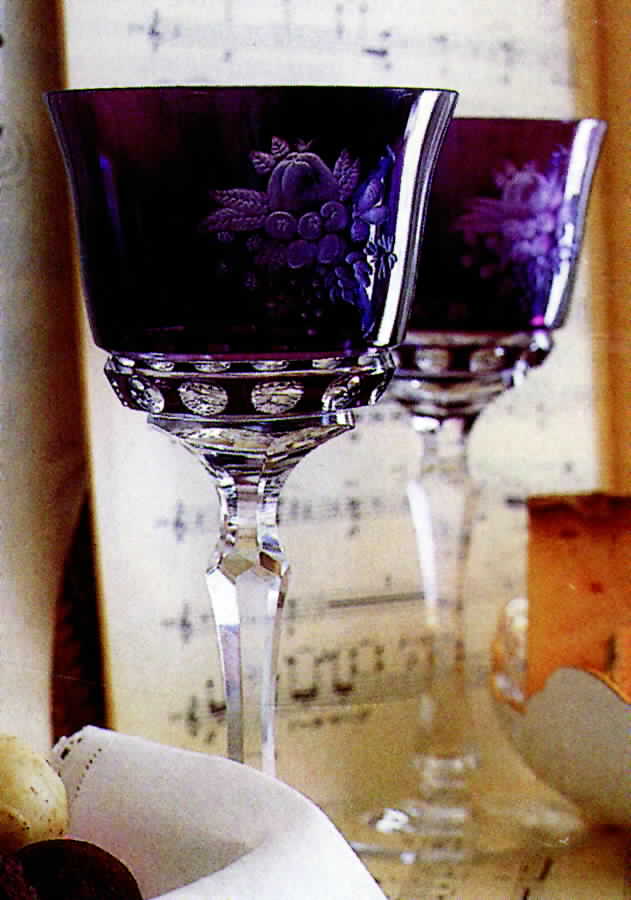 Duke of Gloucester Amethyst Extra Large Wine Hock by Varga-1