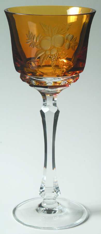 Duke of Gloucester Amber Extra Large Wine Hock by Varga-1