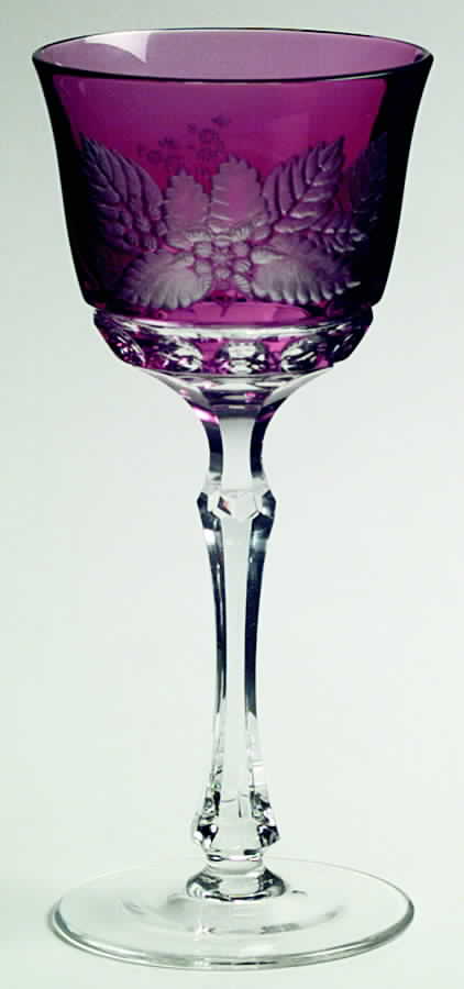 Tobacco Leaf Rose Small Hock Wine by Varga-1