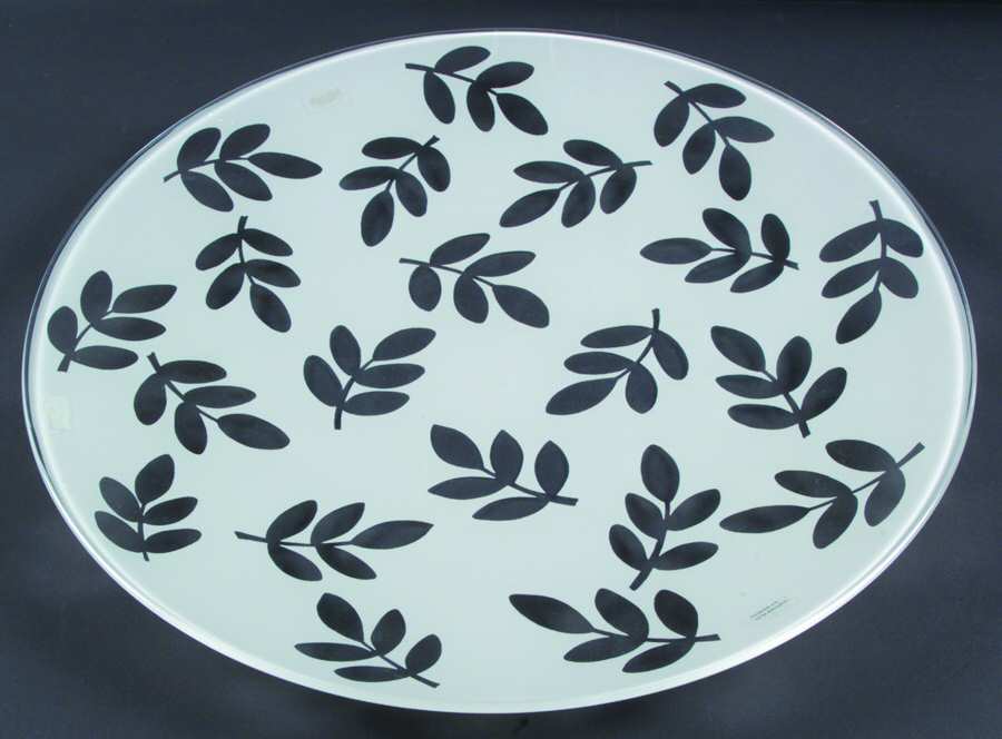 Ice White (Leaf or Plain Motif) 16" Torte Plate by Villeroy & Boch-1