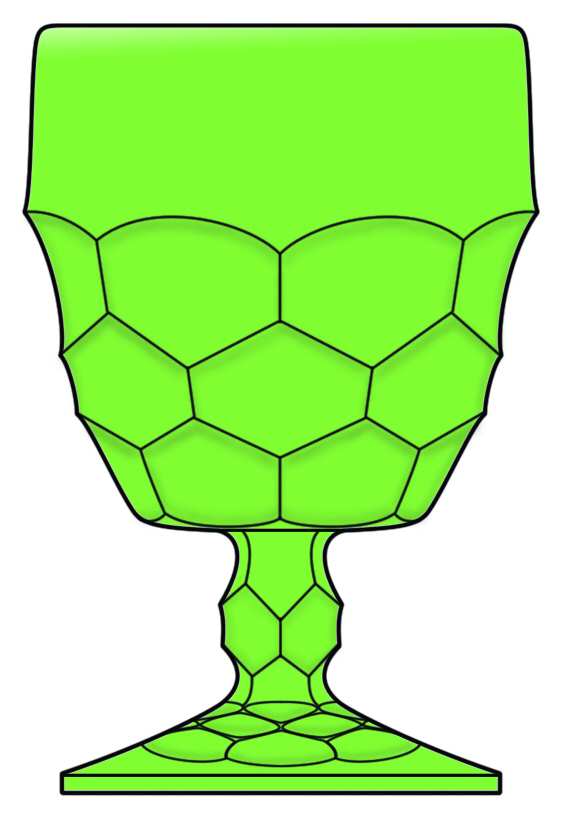 Georgian Green Water Goblet by Viking-1