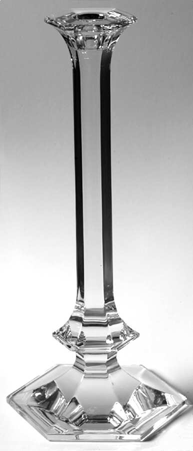 Elysee 11" Tall Single Light Candlestick by Val St Lambert-1