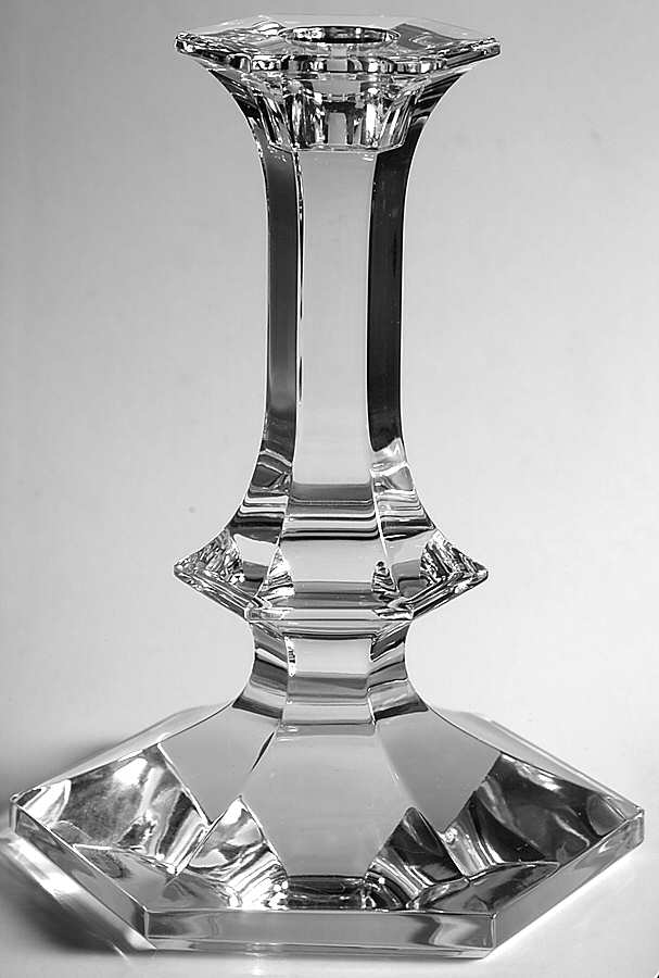 Elysee 6" Single Light Candlestick by Val St Lambert-1