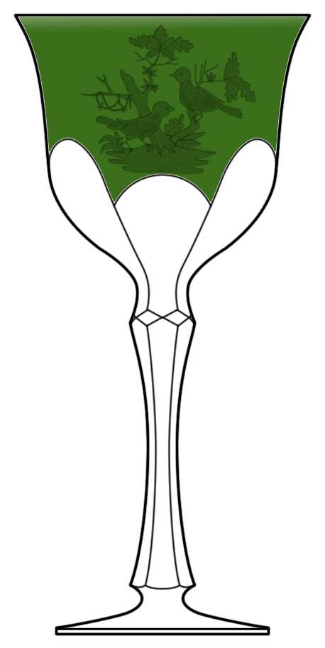 Rothschild Emerald Green Hock Wine by Varga-1