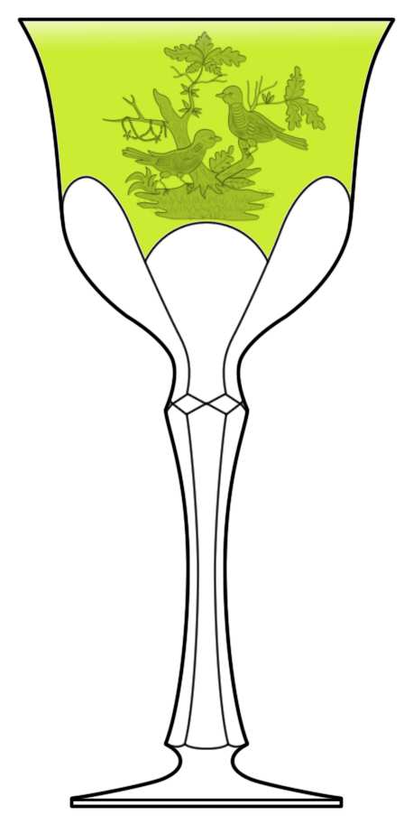 Rothschild Yellow Green Wine Hock by Varga-1