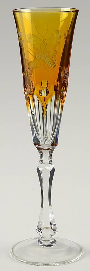 Springtime Amber Fluted Champagne by Varga-1