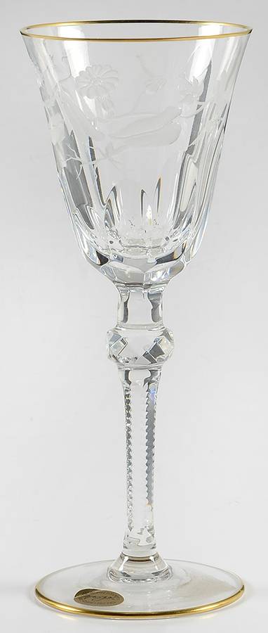 Golden Flora Wine Glass by Varga-1