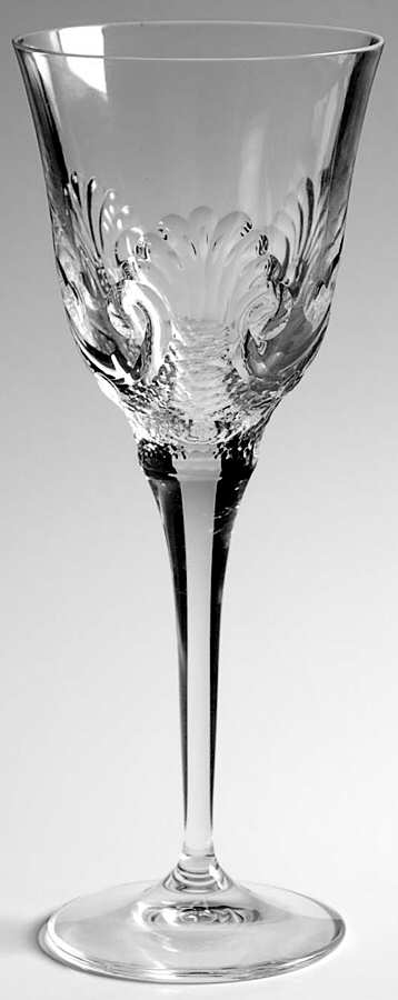 Sculptured Shell Water Goblet by Varga-1