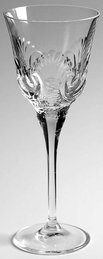 Sculptured Shell Wine Glass by Varga-1