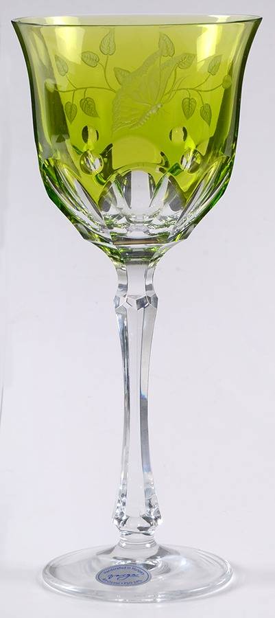 Printemps Yellow Green Water Goblet by Varga-1