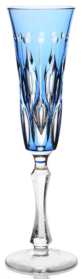Renaissance Sky Blue Fluted Champagne by Varga-1