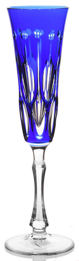 Renaissance Cobalt Blue Fluted Champagne by Varga-1