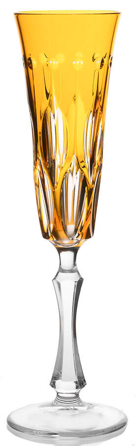 Renaissance Amber Fluted Champagne by Varga-1