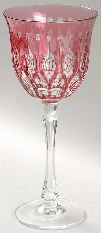 Renaissance Raspberry Water Goblet by Varga-1