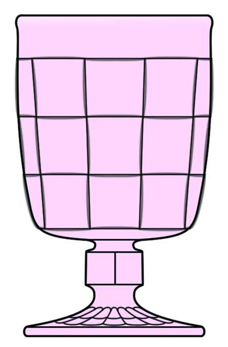 Ashley Pink Water Goblet by Viking-1