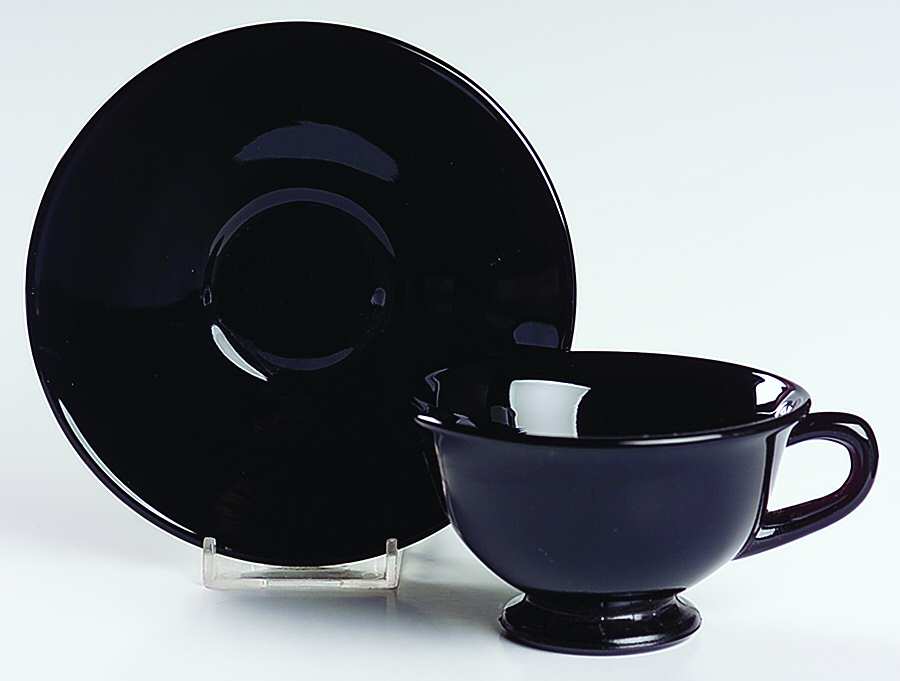 Formal Classics Black Cup & Saucer Set by Viking-1