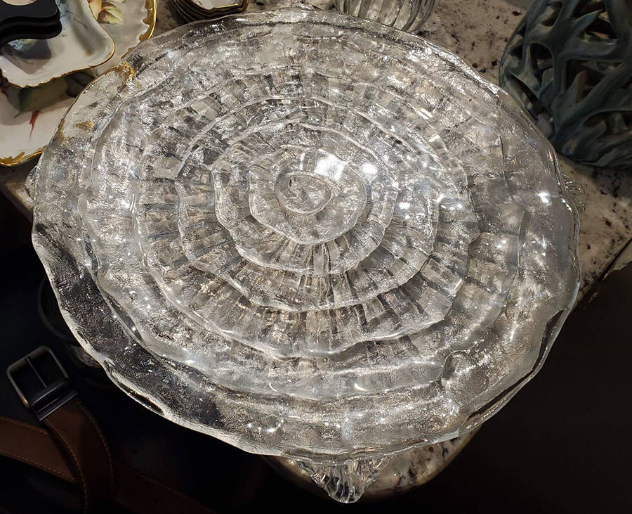 Ripples Clear (Satin) Dinner Plate by Viking-1