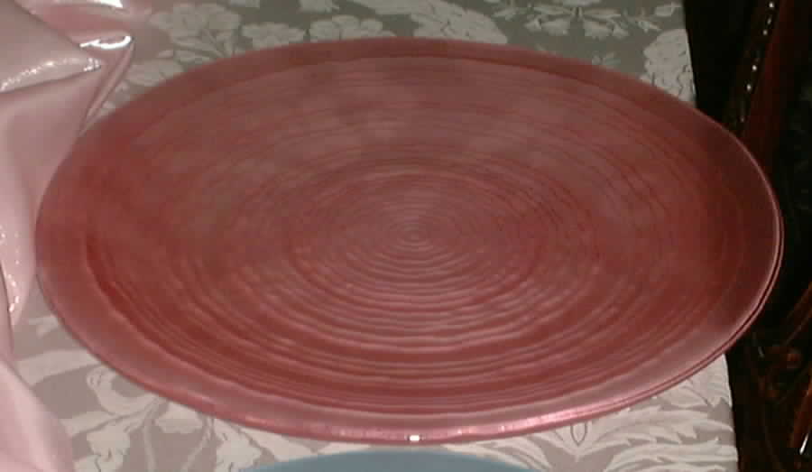 Ripples Cranberry (Satin) Dinner Plate by Viking-1
