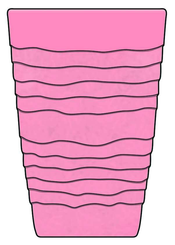 Ripples Cranberry (Satin) 13 Oz Flat Tumbler by Viking-1