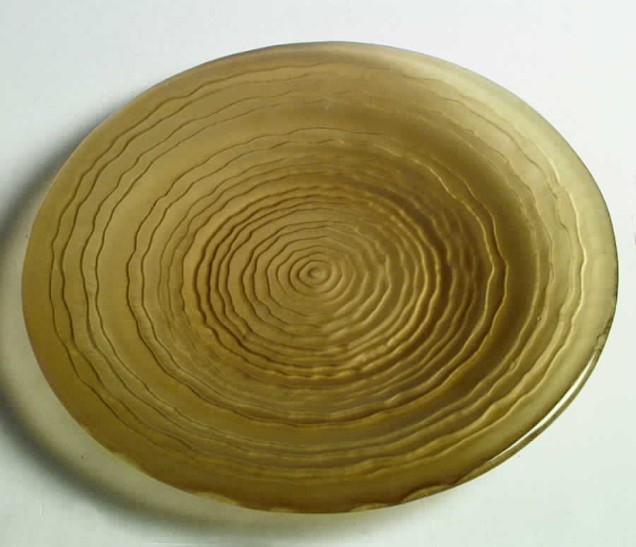 Ripples Amber (Frost) Dinner Plate by Viking-1