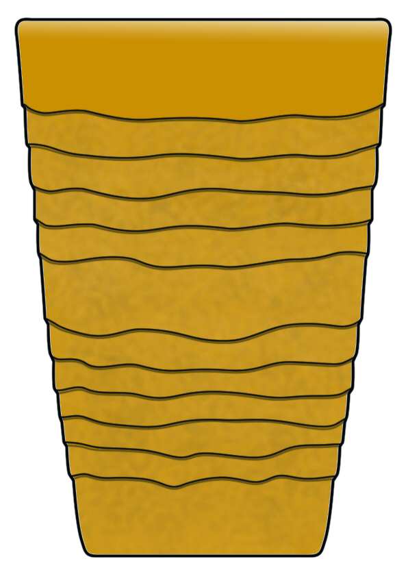 Ripples Amber (Frost) 13 Oz Flat Tumbler by Viking-1