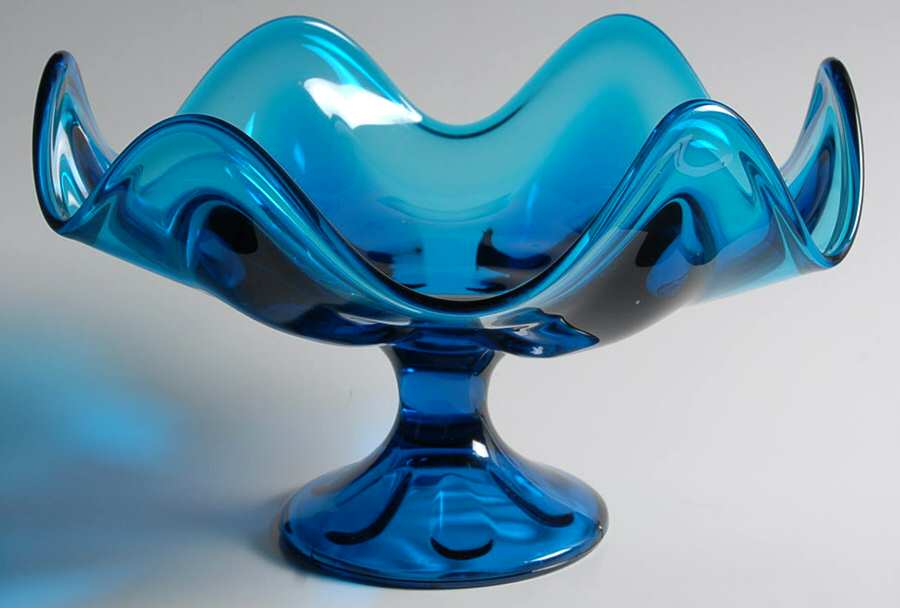 Epic Blue (Bluenique) Round Compote (Height X Width) by Viking-1