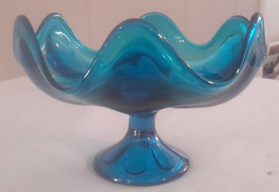 Epic Blue (Bluenique) Round Compote (Height X Width) by Viking-1