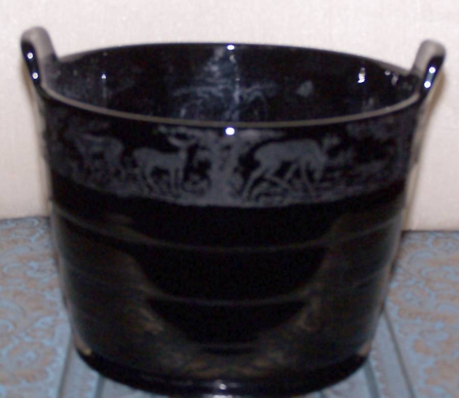 Black Forest Black Ice Bucket by Paden City-1