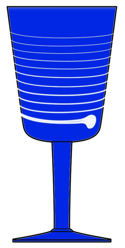 Conga Blue Water Goblet by Villeroy & Boch-1