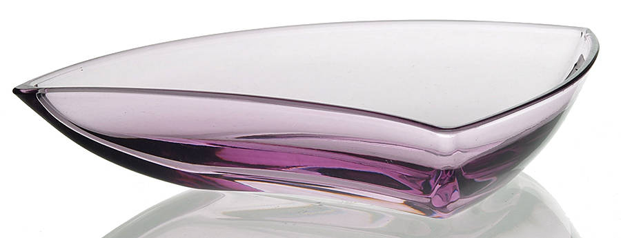 New Wave Move 7" Mauve Triangular Bowl by Villeroy & Boch-1