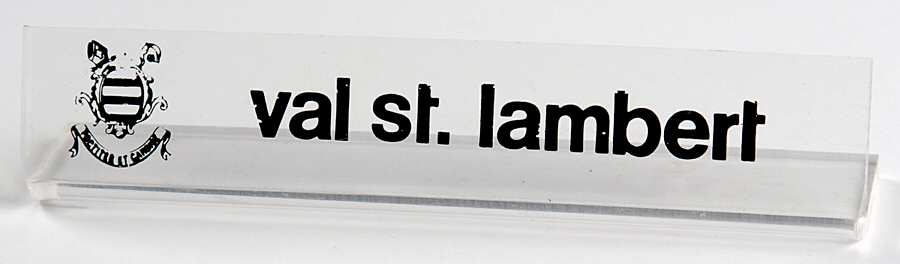 Advertising Signs Lucite Sign 1 by Val St Lambert-1