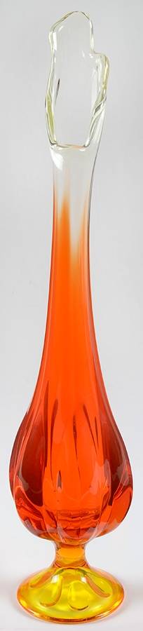 Epic Six Petal Persimmon (Orange) 16" Swung Bud Vase by Viking-1