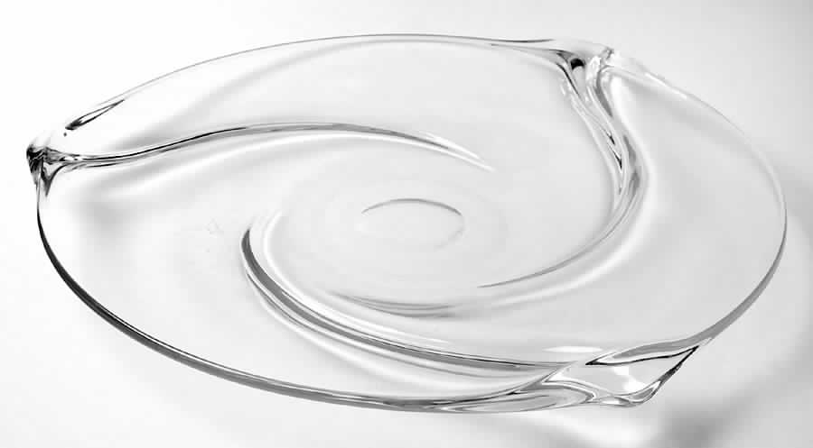 Romy (Giftware) 13" Sandwich Plate by Val St Lambert-1