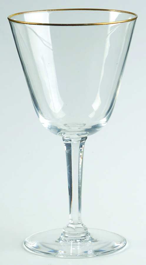 VAS27 Gold Trim Wine Glass by Val St Lambert-1