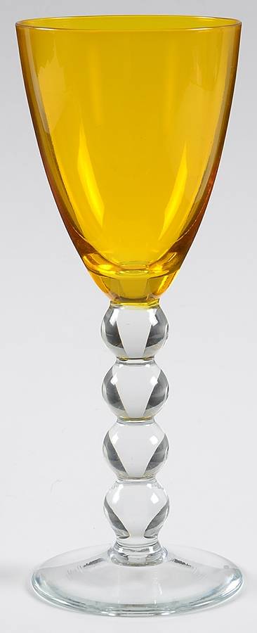 Celebration (Various Color Bowl, Clear Stem) Yellow Wine by Vietri-1