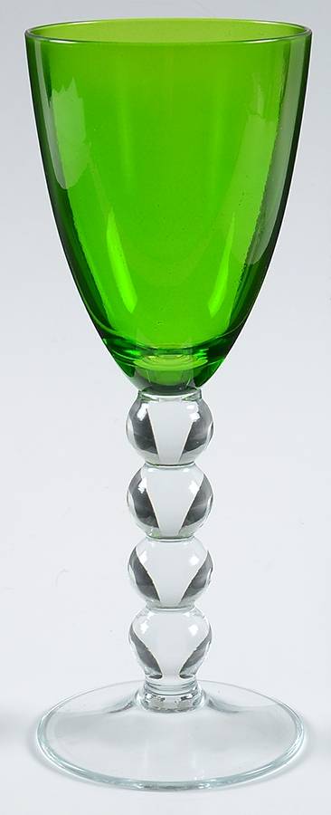 Celebration (Various Color Bowl, Clear Stem) Green Wine by Vietri-1