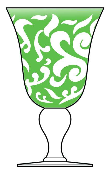 Filigree Green Water Goblet by Villeroy & Boch-1