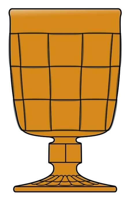 Ashley Amber Water Goblet by Viking-1