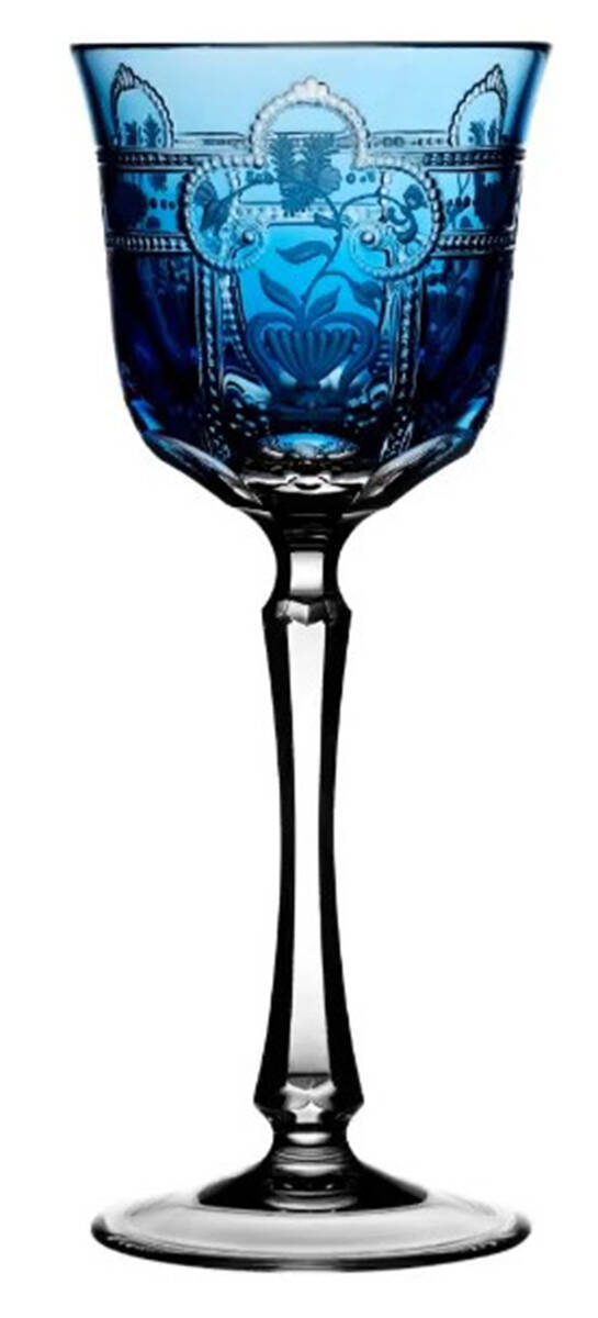 Imperial Sky Blue Red Wine Glass by Varga-1