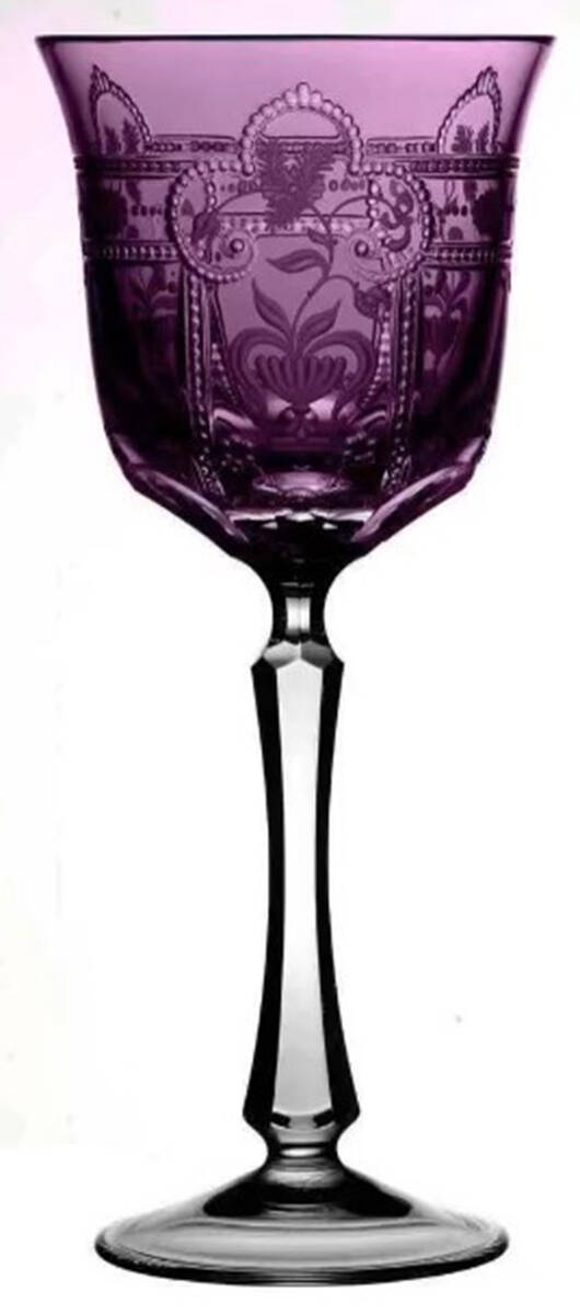 Imperial Amethyst Red Wine Glass by Varga-1