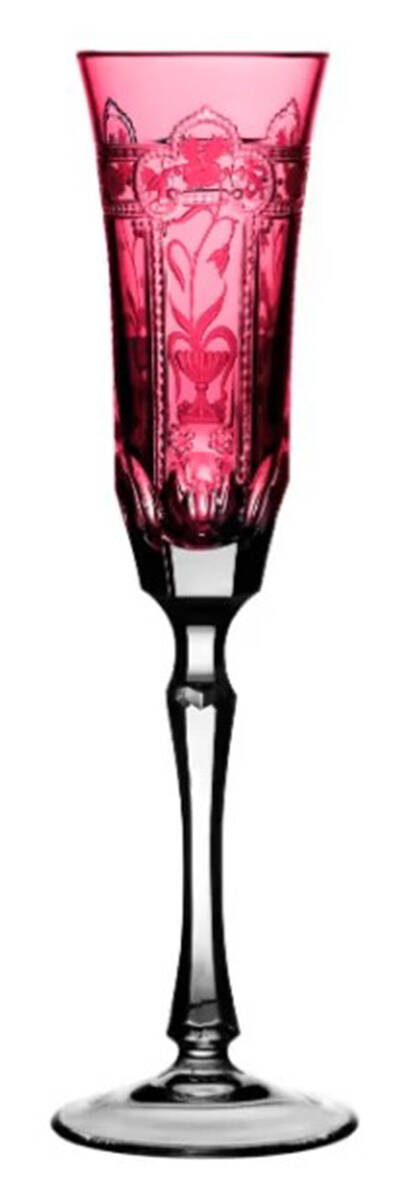 Imperial Raspberry Fluted Champagne by Varga-1