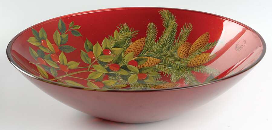 Winter Berry 13" Salad Bowl by Vietri-1